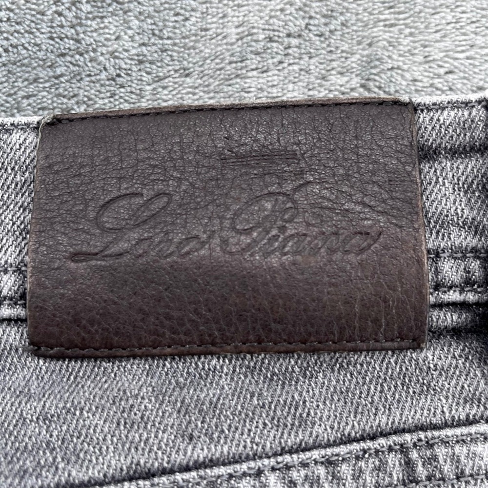 Loro Piana Quarona Gray Stretch Jeans Size 33 Button Fly Cotton/Elastane Blend - Picture 12 of 12